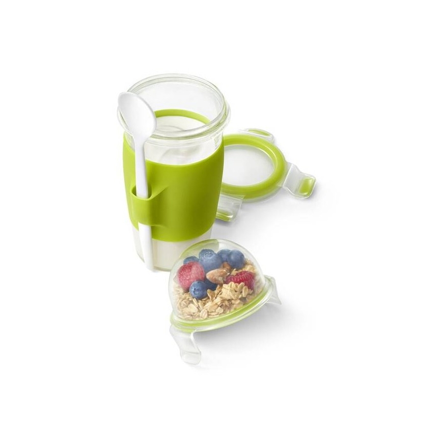 Tefal - Yoghurtpotje met een lepel 0,45 l MASTER SEAL TO GO groen