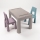 TEGA BABY - Kindertafel met stoelen taupe/paars/turkoois