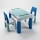 TEGA BABY - Kindertafel met stoelen turkoois/blauw/wit