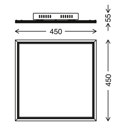 Telefunken 300906TF - Dimbaar LED Paneel LED/24W/230V + afstandsbediening 3000-6000K