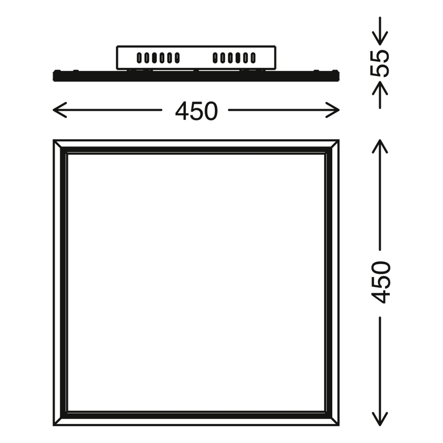 Telefunken 300906TF - Dimbaar LED Paneel LED/24W/230V + afstandsbediening 3000-6000K