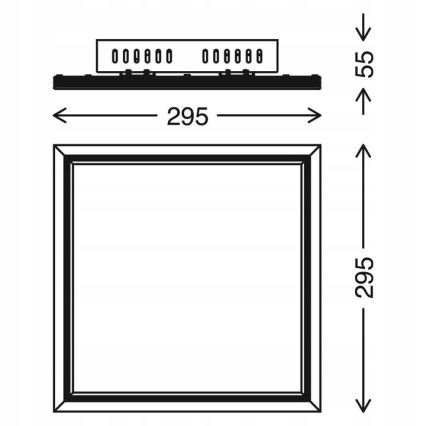 Telefunken 301506TF - LED RGBW Dimbaar lichtpaneel LED/18W/230V 4000K + afstandsbediening