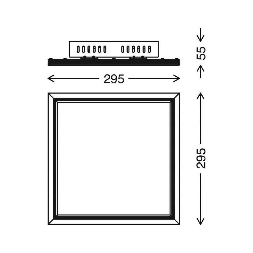 Telefunken 301506TF - LED RGBW Dimbaar lichtpaneel LED/18W/230V 4000K + afstandsbediening