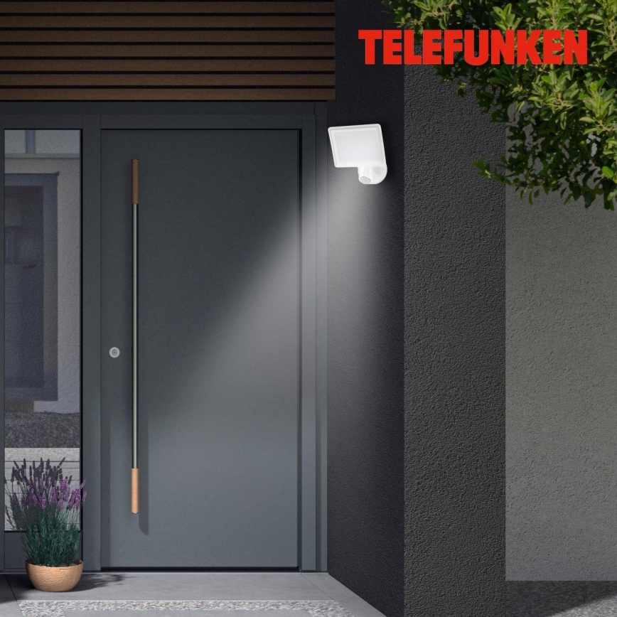 Telefunken 304406TF - LED Buitenwand schijnwerper met sensor LED/20W/230V IP44