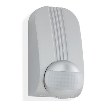 Telefunken 306504TF - Bewegingssensor voor buiten 180° IP44 zilver