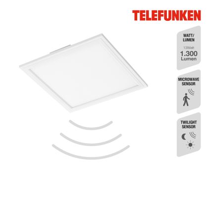 Telefunken 308606TF - LED Bevestigd lichtpaneel met sensor LED/13W/230V