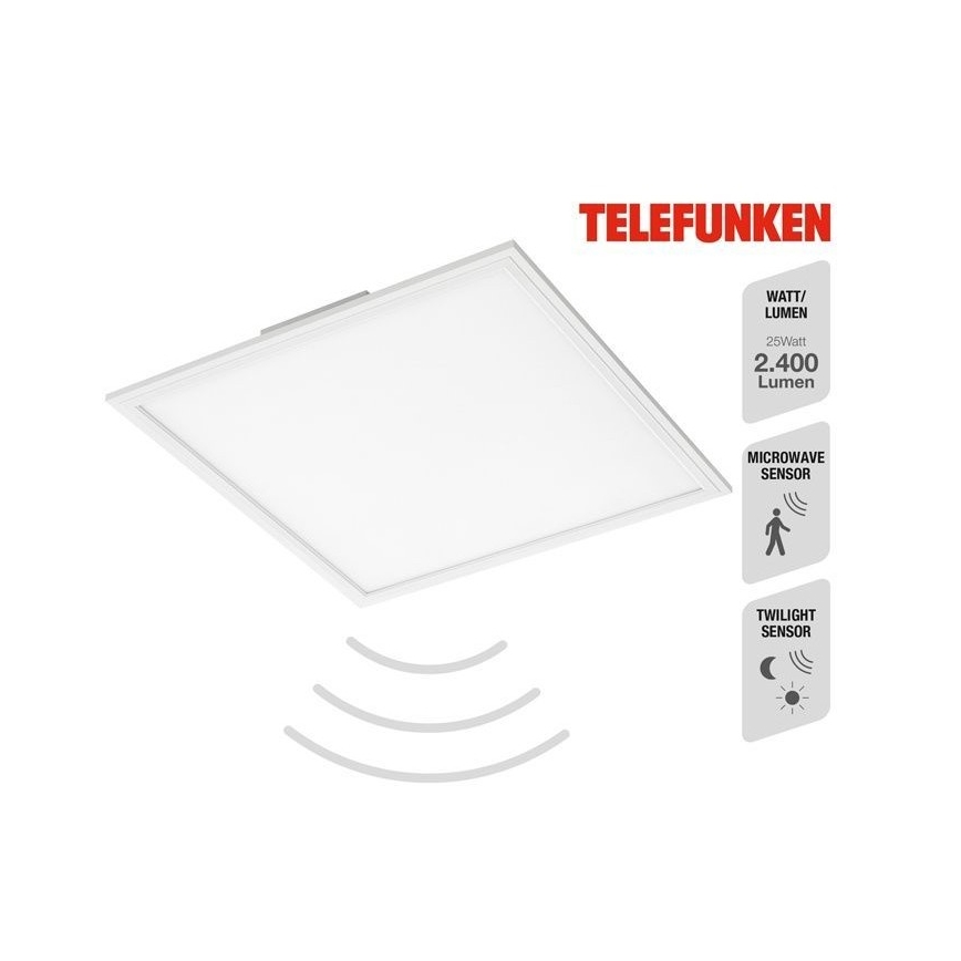 Telefunken 308806TF - LED Bevestigd lichtpaneel met sensor LED/25W/230V 4000K