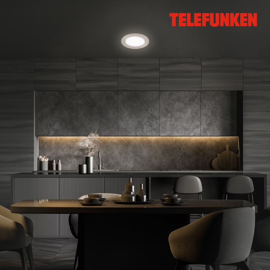 Telefunken 309302TF - LED RGBW Dimbare en hangende badkamer verlichting LED/6W/230V 2700-6500K IP23 Wi-Fi Tuya