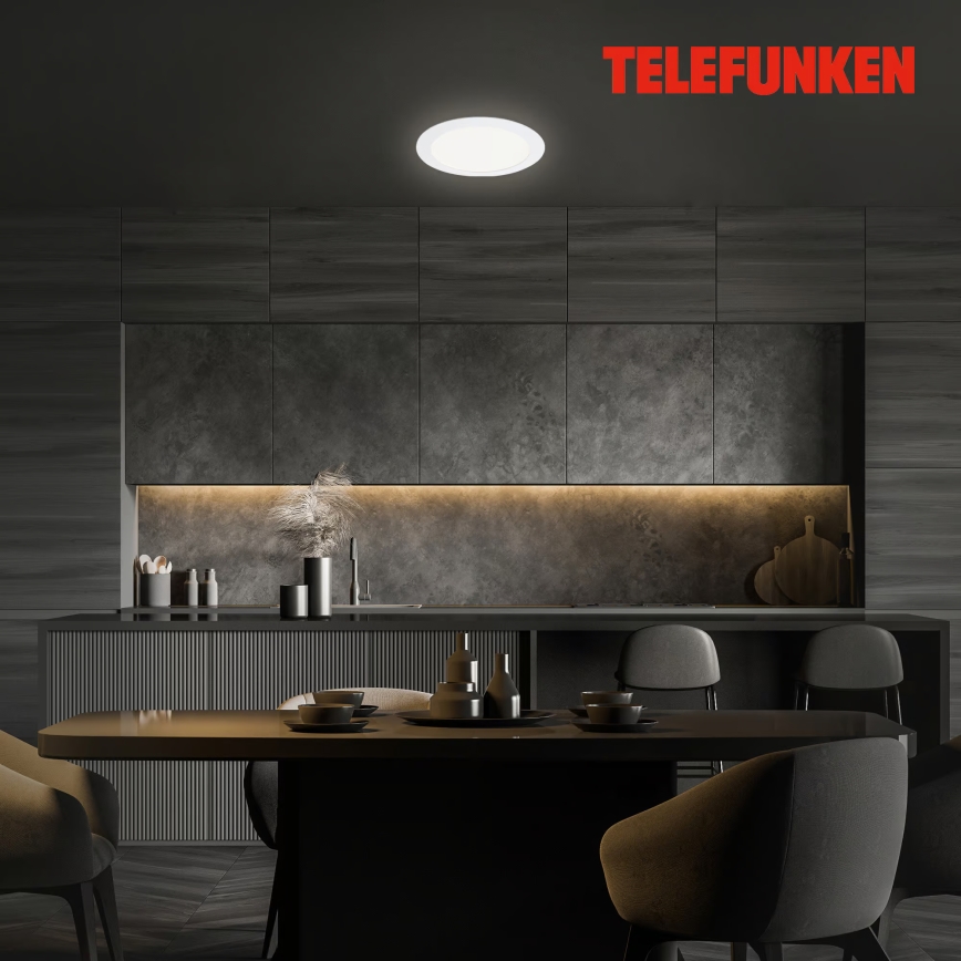 Telefunken 309406TF - FRAME LED RGBW dimbare inbouwspot LED/12W/230V 2700-6500K Wi-Fi Tuya wit