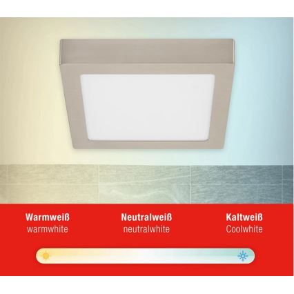Telefunken 309702TF - Dimbare LED RGB plafondlamp LED/23W/230V 2700-6500 Wi-Fi Tuya mat chroom