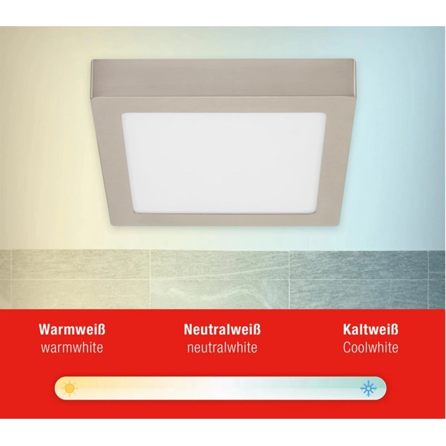 Telefunken 309702TF - Dimbare LED RGB plafondlamp LED/23W/230V 2700-6500 Wi-Fi Tuya mat chroom