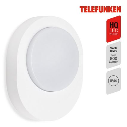 Telefunken 312006TF - LED Wandlamp voor buiten LED/8W/230V IP44 wit