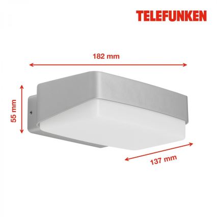 Telefunken 312204TF - LED Wandlamp voor buiten LED/14W/230V IP44