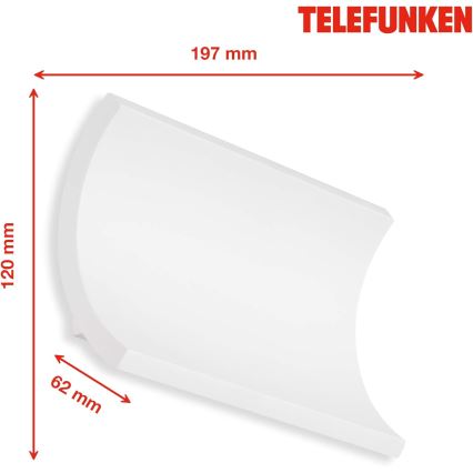 Telefunken 312806TF - LED Wandlamp voor buiten 2xLED/6W/230V IP44 wit