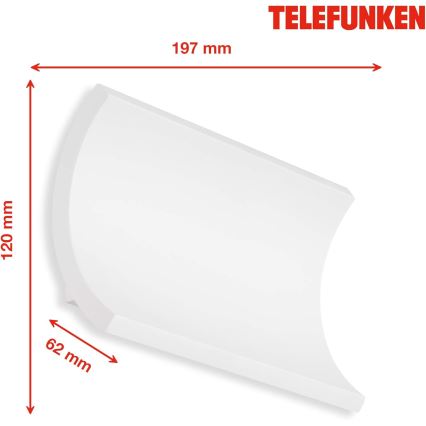 Telefunken 312806TF - LED Wandlamp voor buiten 2xLED/6W/230V IP44 wit