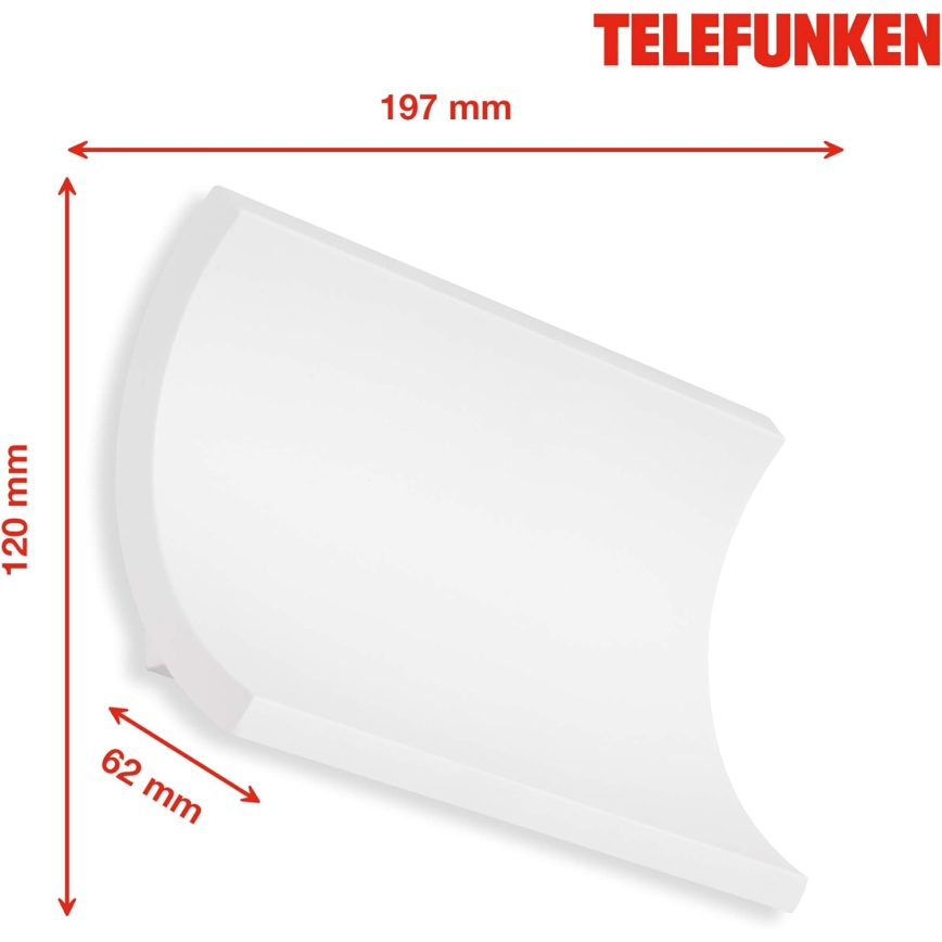Telefunken 312806TF - LED Wandlamp voor buiten 2xLED/6W/230V IP44 wit