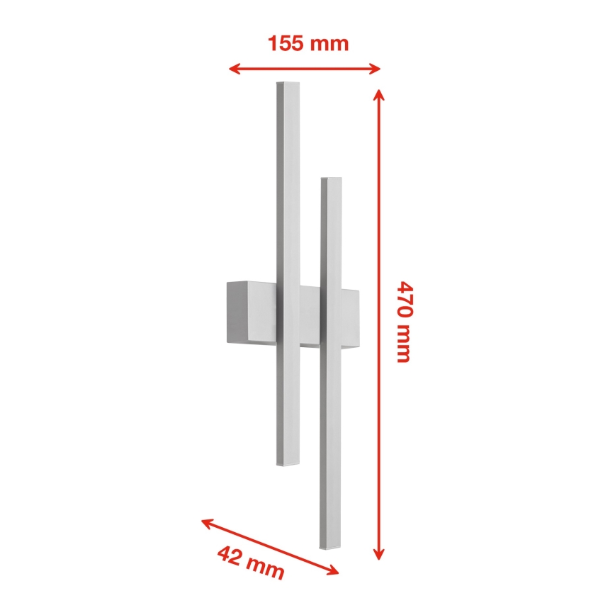 Telefunken 313204TF - LED Wandlamp voor buiten 2xLED/8W/230V IP44