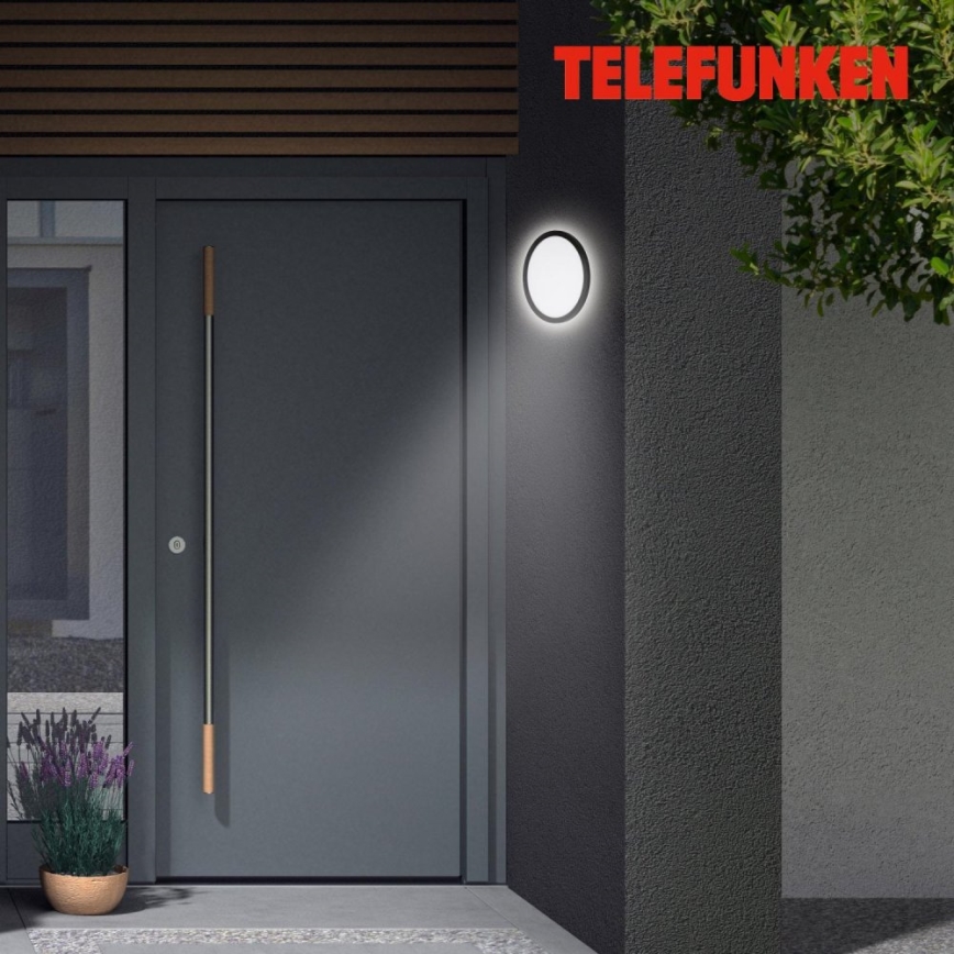 Telefunken 313405TF - LED buitenwandlamp LED/15W/230V IP44 zwart