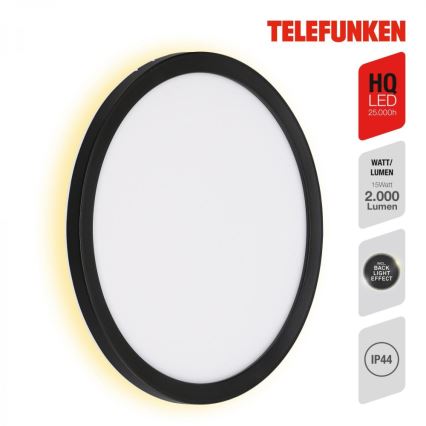 Telefunken 313405TF - LED buitenwandlamp LED/15W/230V IP44 zwart