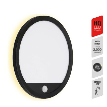 Telefunken 313705TF - LED Wandlamp voor Buiten met Sensor LED/15W/230V IP44