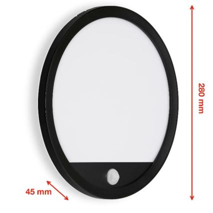 Telefunken 313705TF - LED Wandlamp voor Buiten met Sensor LED/15W/230V IP44