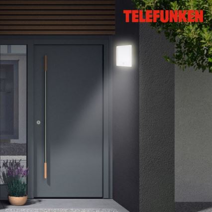 Telefunken 313806TF - LED Buitenwandlamp met sensor LED/15W/230V IP44