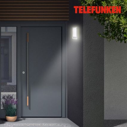 Telefunken 313904TF - LED Wandlamp voor buiten met sensor LED/16W/230V IP44