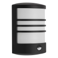 Telefunken 315505TF - LED Wandlamp voor buiten met sensor LED/12W/230V IP44 zwart