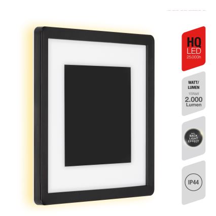 Telefunken 315905TF - LED buitenwandlamp LED/15W/230V IP44 4000K zwart