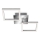 Telefunken 318508TF - LED Plafondlamp met sensor FRAME LED/12W/230V 3000K mat chroom