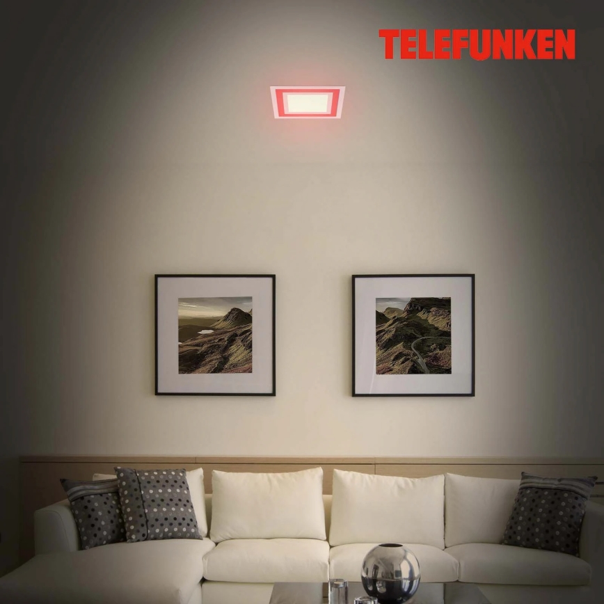 Telefunken 318706TF - LED RGBW dimbaar paneel/18W/230V 3000-6500K + afstandsbediening