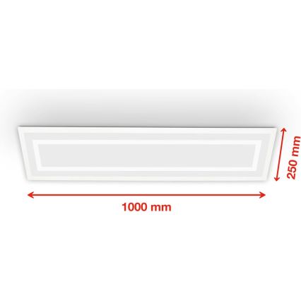 Telefunken 318906TF - LED RGBW dimbare plafondlamp LED/24W/230V 3000-6500K 25x100 cm + afstandsbediening
