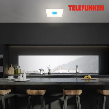 Telefunken 319106TF - RGBW dimbare plafondlamp LED/24W/230V 2700-6500K wit + afstandsbediening