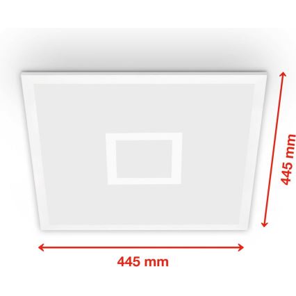 Telefunken 319106TF - RGBW dimbare plafondlamp LED/24W/230V 2700-6500K wit + afstandsbediening