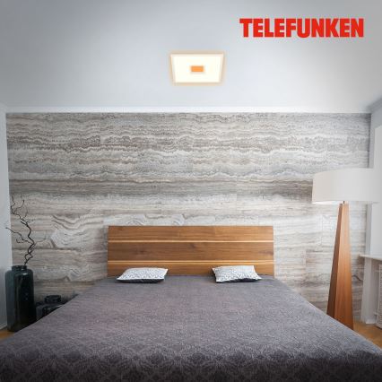 Telefunken 319406TF - RGBW dimbare plafondlamp LED/24W/230V 2700-6500K wit + afstandsbediening