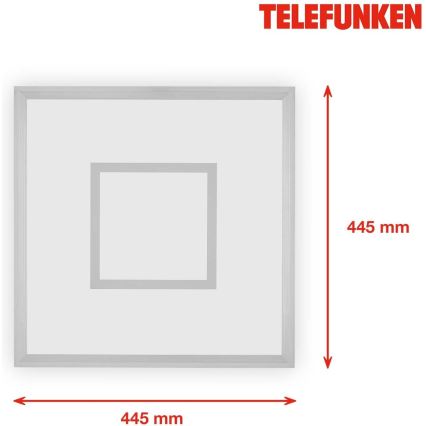 Telefunken 319704TF - Dimbare LED RGB plafondlamp LED/24W/230V 3000-6500K + afstandsbediening