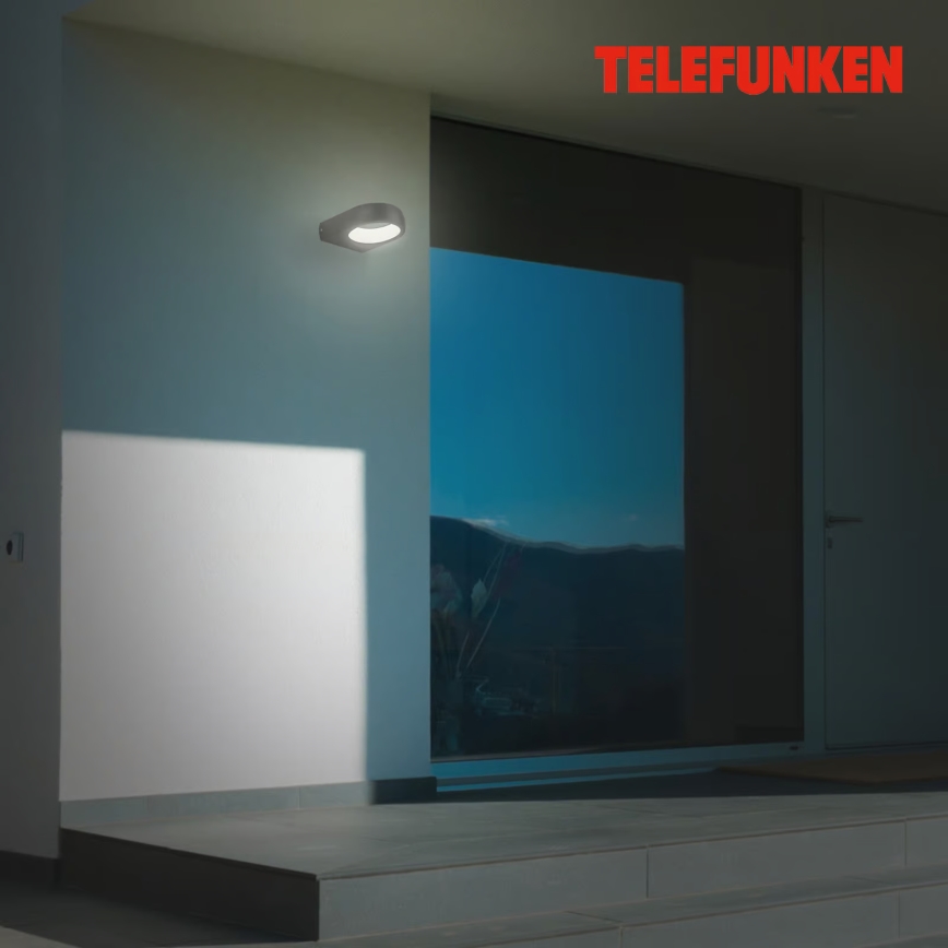 Telefunken 320205TF - LED buitenwandlamp LED/7,5W/230V IP44 zwart