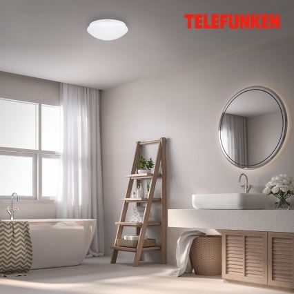 Telefunken 601206TF - LED Badkamer plafondlamp met sensor LED/15W/230V IP44 diameter 28 cm