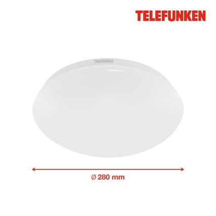 Telefunken 601206TF - LED Badkamer plafondlamp met sensor LED/15W/230V IP44 diameter 28 cm