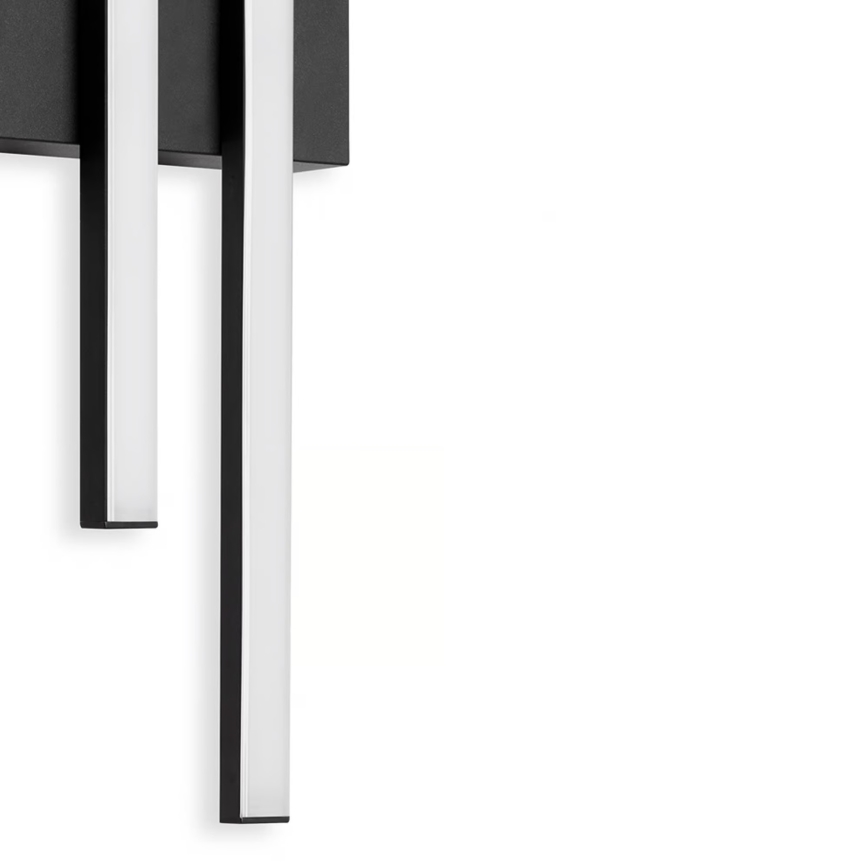 Telefunken - LED buitenwandlamp 2xLED/4W/230V IP44 zwart