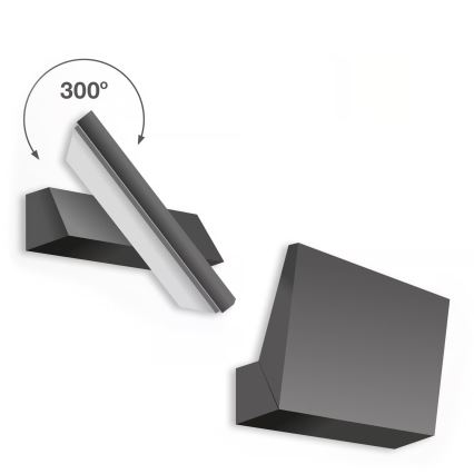 Telefunken - LED buitenwandlamp LED/10W/230V IP44 zwart