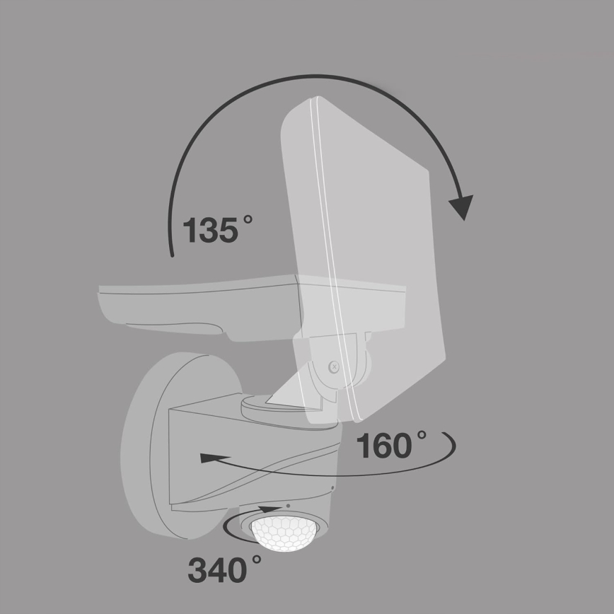 Telefunken - LED-schijnwerper met sensor LED/16W/230V