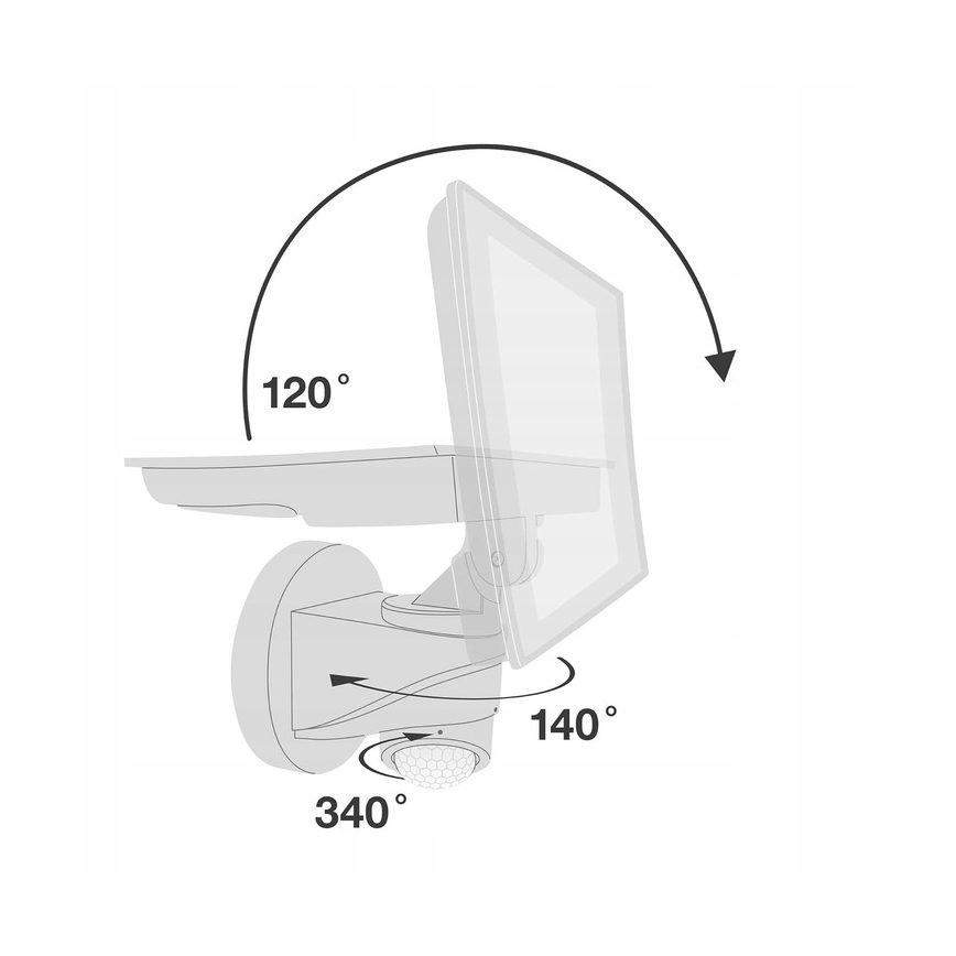 Telefunken - LED-schijnwerper met sensor LED/20W/230V