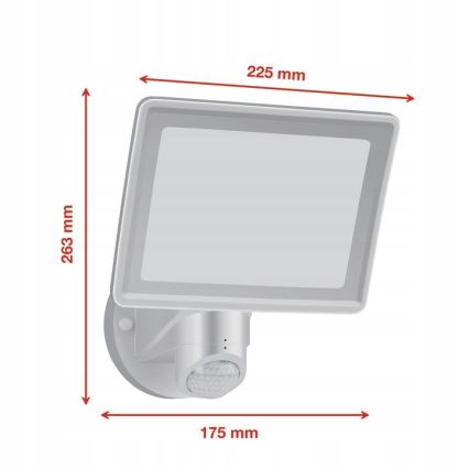 Telefunken - LED-schijnwerper met sensor LED/20W/230V