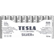 Tesla Batteries - 10 st. Alkaline batterij AAA SILVER+ 1,5V