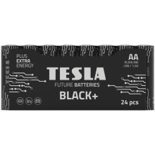 Tesla Batteries - 24 st. Alkaline batterij AA BLACK+ 1,5V
