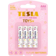 Tesla Batteries - 4 st. Alkaline batterij AAA TOYS+ 1,5V