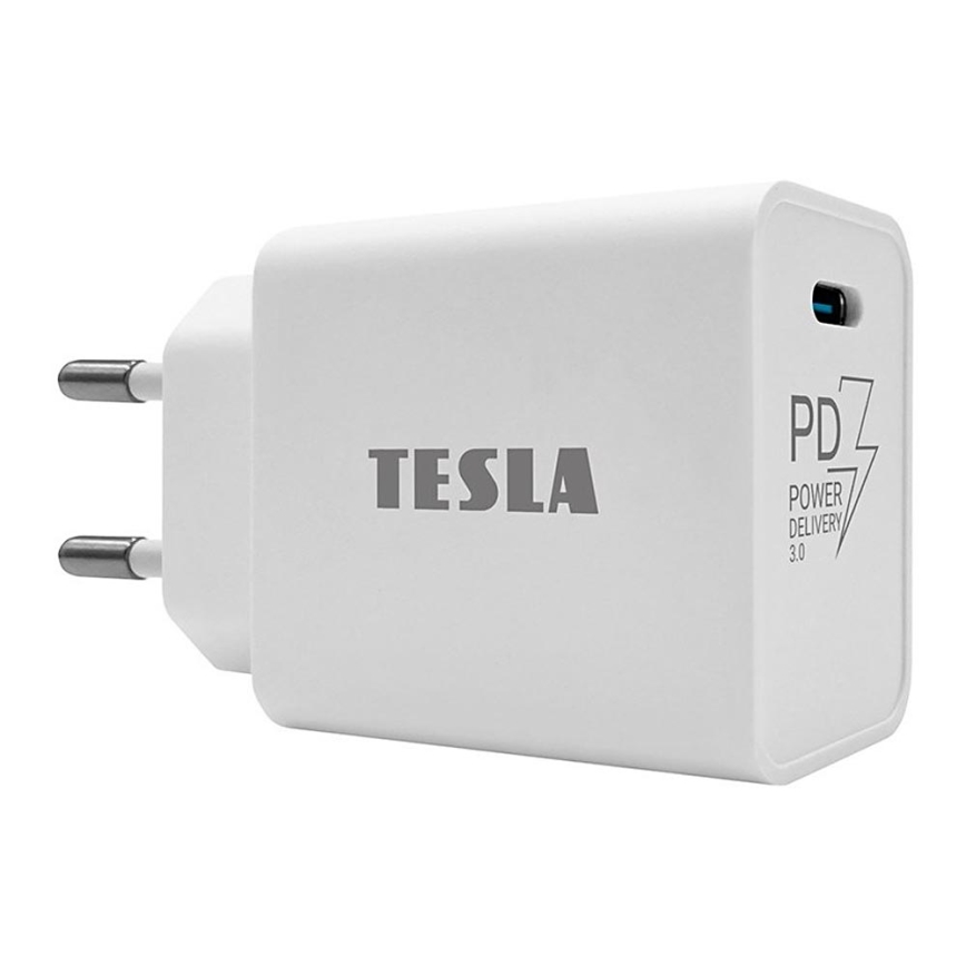 TESLA Electronics - Adapter voor snel opladen Power Delivery 20W wit