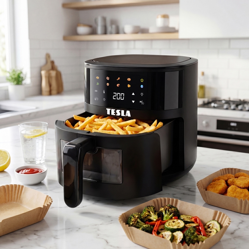 TESLA Electronics AirCook - Airfryer 4,4 l 1450W/230V zwart