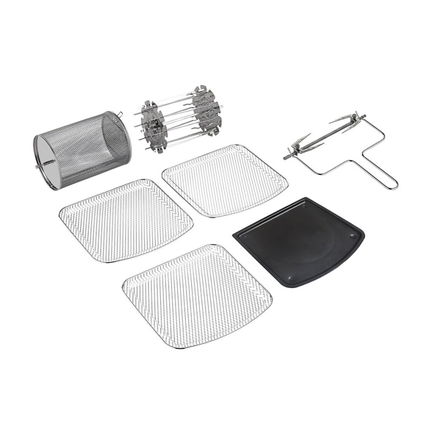 TESLA Electronics AirCook & Grill - Slimme multifunctionele digitale heteluchtfriteuse 12 l 1800W/230V Wi-Fi